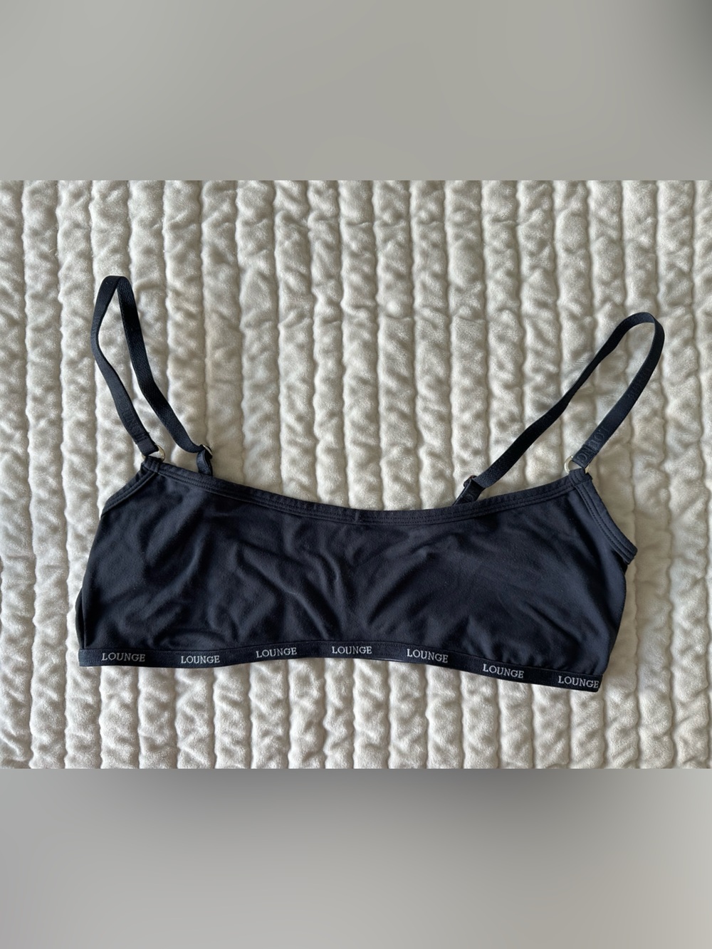Women’s Lounge Essential Bralette in Blue Charcoal